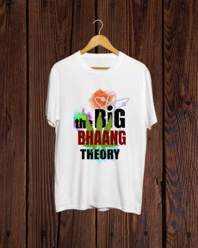 Big Bhang Theory print white Tshirt