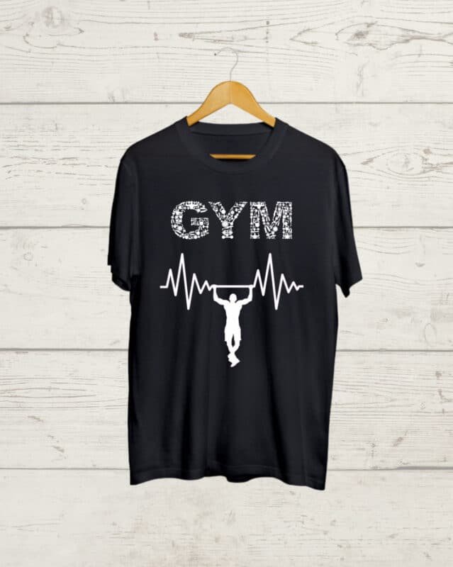 Buy Gym Addict Black T shirt