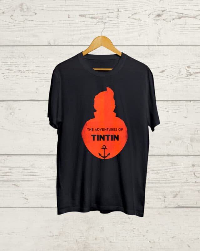 Buy TinTin round neck Black Tshirt
