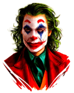 Buy Joker print Round Neck white Tshirt - Image 2