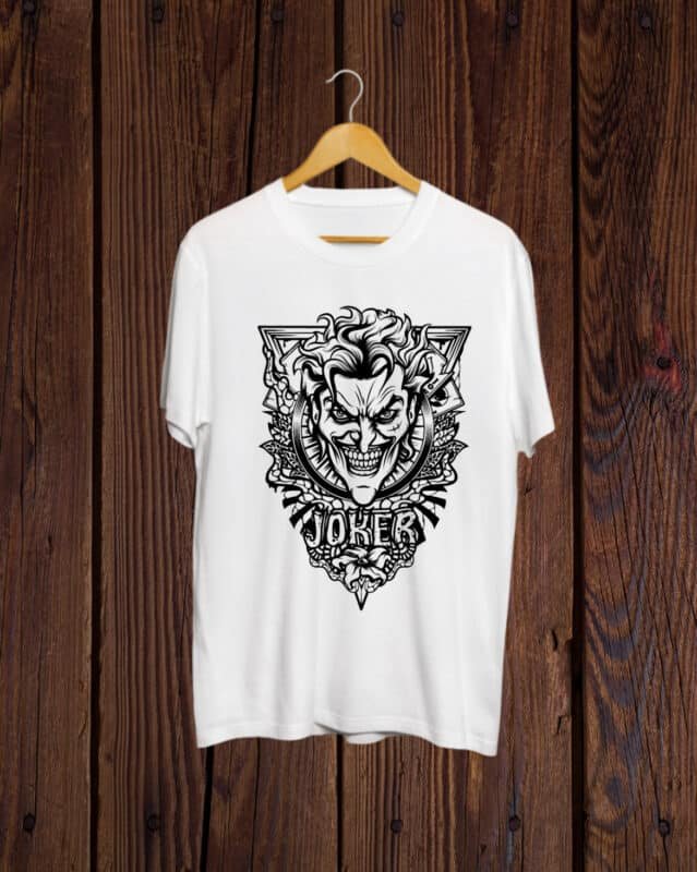 Joker Graphic print White Tshirt