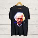 Albert Einstein print Graphic T shirt
