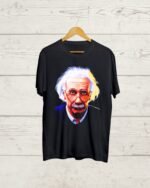 Albert Einstein print Graphic T shirt