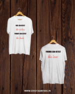 Buy Both side Graphic print white Tshirt