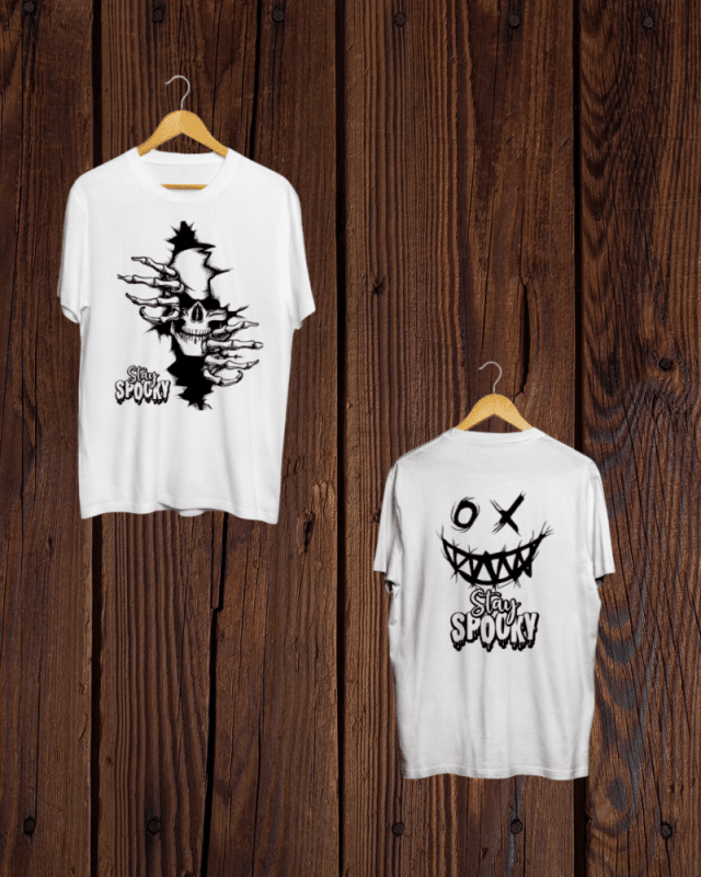 Buy Both side Print Spooky Tshirt