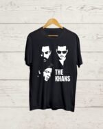 The Khans print Black T shirt