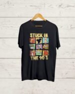 Stuck in the 90s Black Tshirt