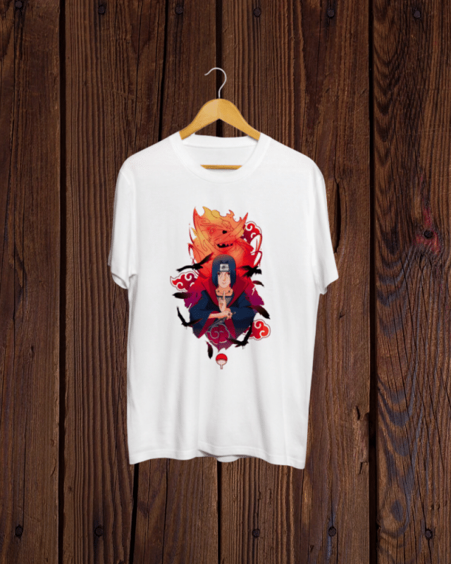 Buy Itachi Uchiha print white Tshirt