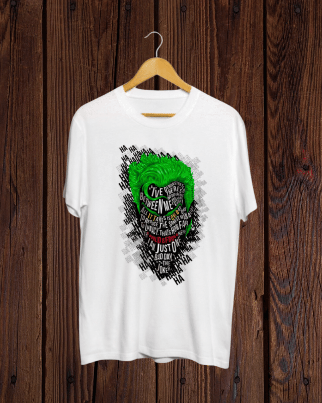 Joker print White T shirt