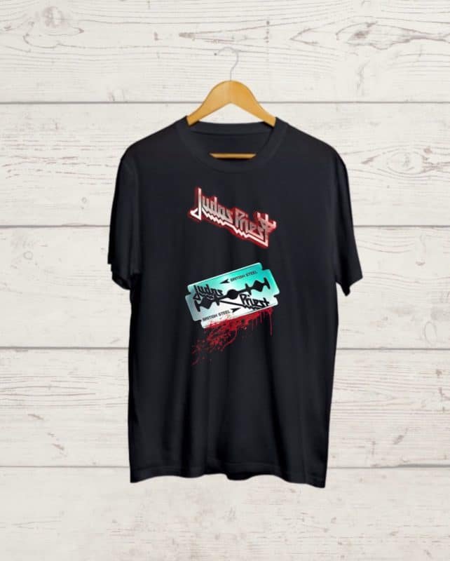 Judas Priest print Black T shirt