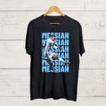 Lionel Messi print Black T shirt