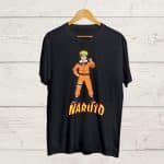 Naruto Round Neck Black Tshirt