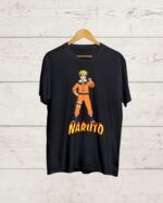 Naruto Round Neck Black Tshirt