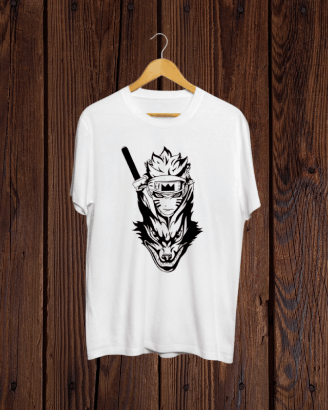 Buy Naruto print White Tshirt