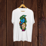 Buy Radha Krishna print White Tshirt