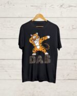 Tiger DAB print Black T shirt