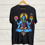 Buy Psychedelic Shiva print T shirt