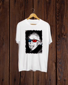 Buy Einstein meme face graphic Tshirt