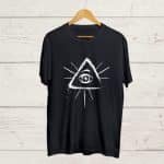 Buy Third Eye print Black T shirt