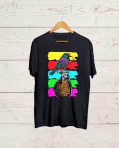 Buy Crow on a Bomb print T shirt
