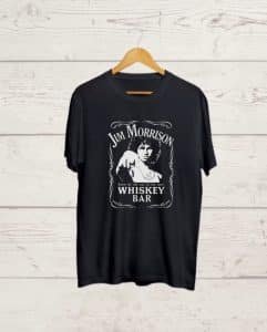 Buy Jim Morrison Whiskey Bar Black Tshirt