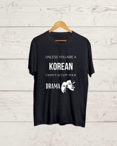 Buy Korean Drama print Black T shirt