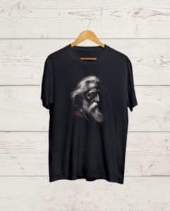 Rabindranath Tagore Black T shirt