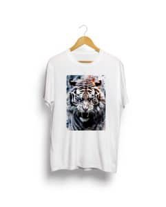 Buy Tiger print White T shirt