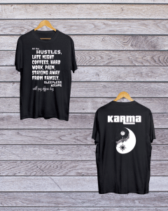 Buy both side print Karma T shirt