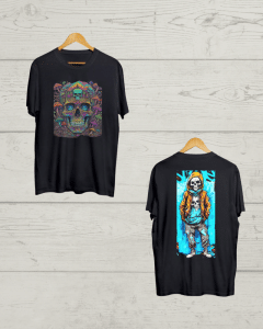 Both side Psychedelic print T shirt