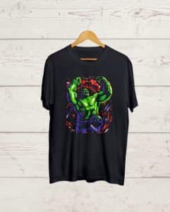 The Incredible Hulk Black T shirt