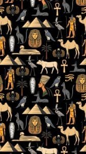 Egyptian Gods collage art