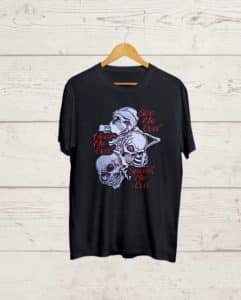 Buy See No Evil print Black T shirt