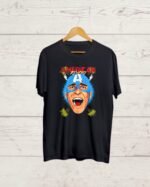 American Psycho print Black T shirt
