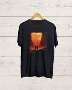 Buy Apocalypse print Black T shirt