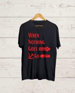 Communist Quotation print Black Tshirt