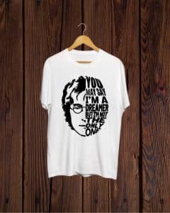 Buy John Lennon print white T shirt