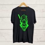 Naruto print Round Neck T shirt