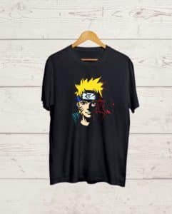 Buy Naruto print Black Tshirt