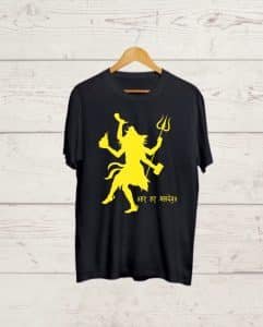 Har Har Mahadev Black T shirt