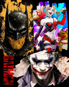 Batman Harley Quinn Joker artwork