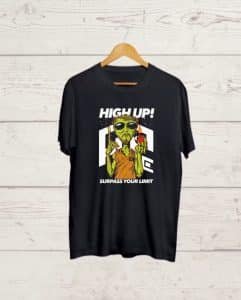 High up your Limit Black Tshirt