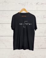 Meaning of Life print Black T shirt