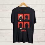 Buy Sholay print Black T shirt