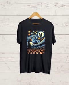 Buy Starry Night Black T shirt