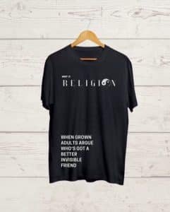 Definition of Religion Black Tshirt