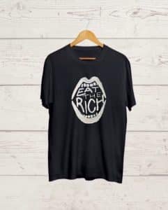 Eat the Rich Black T shirt
