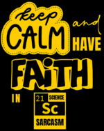 Buy Keep Calm Have Faith Black T shirt - Image 2