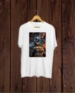 Buy Batman print Round neck T shirt - Image 5