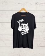 Anti Social art print Black Tshirt